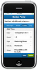 Mentor Portal on iPhone
